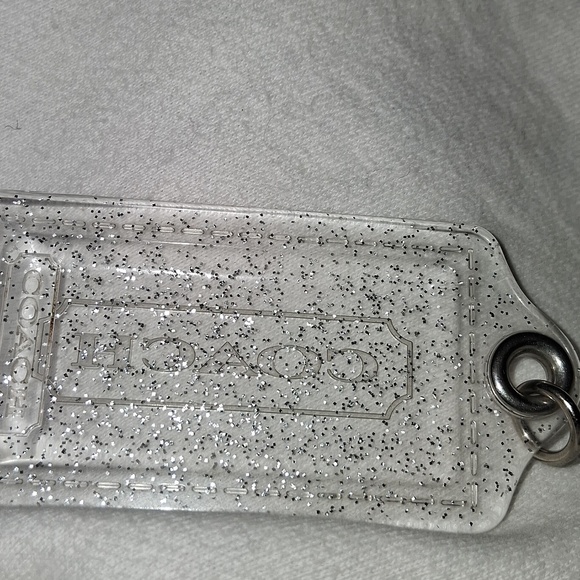 COACH Clear Glitter with Silver Sparkle Hang Tag . Firm Price - Picture 3 of 7